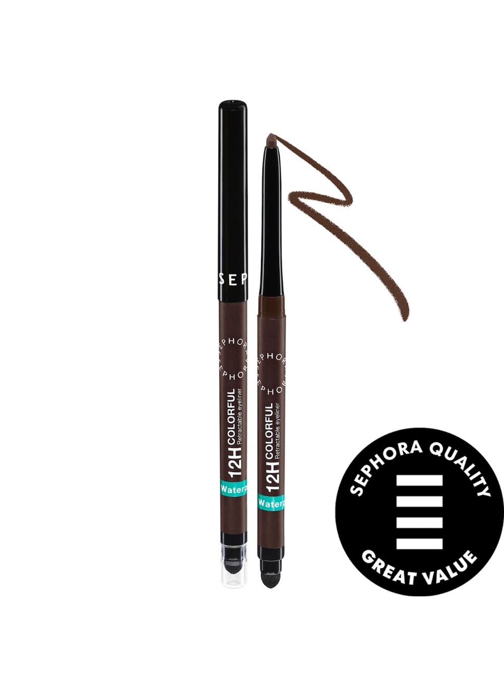 Sephora 12H Colorful Retractable Eyeliner 10 Matte Brown